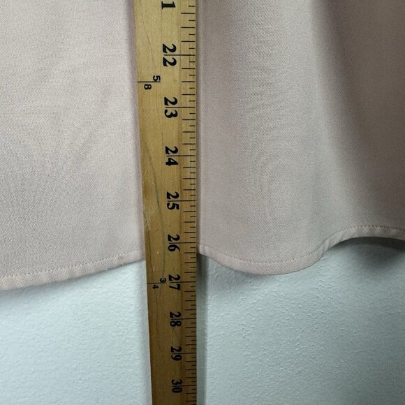 Cooper & Ella Women's Top Size L Zipper Light Dusty Pink Cold-Shoulder Polyester - Picture 7 of 8